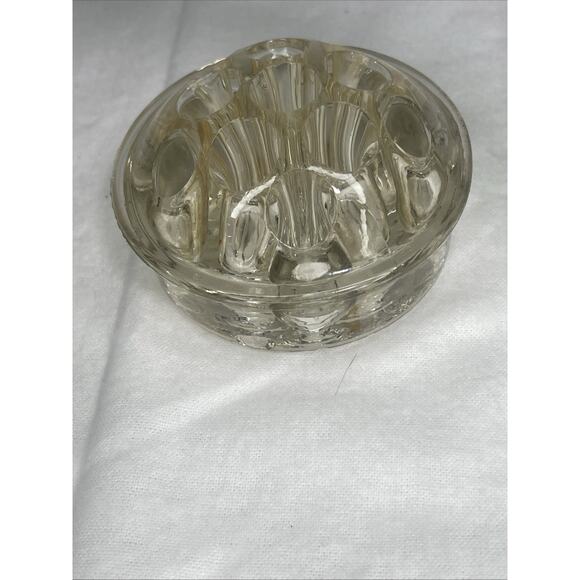 Flower Frog Glass 11 Hole Floral Stem Holder - Picture 2 of 5